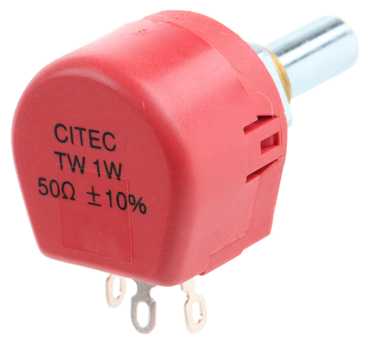 TE Connectivity TW 50Ω Rotary Potentiometer 1-Gang Panel Mount, TW1500KA