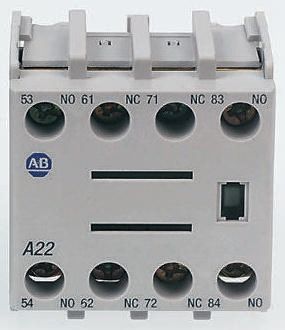 Allen Bradley 100-FA40, Front Mount Auxiliary Contact with Screw Terminal, 4NO, 10 A