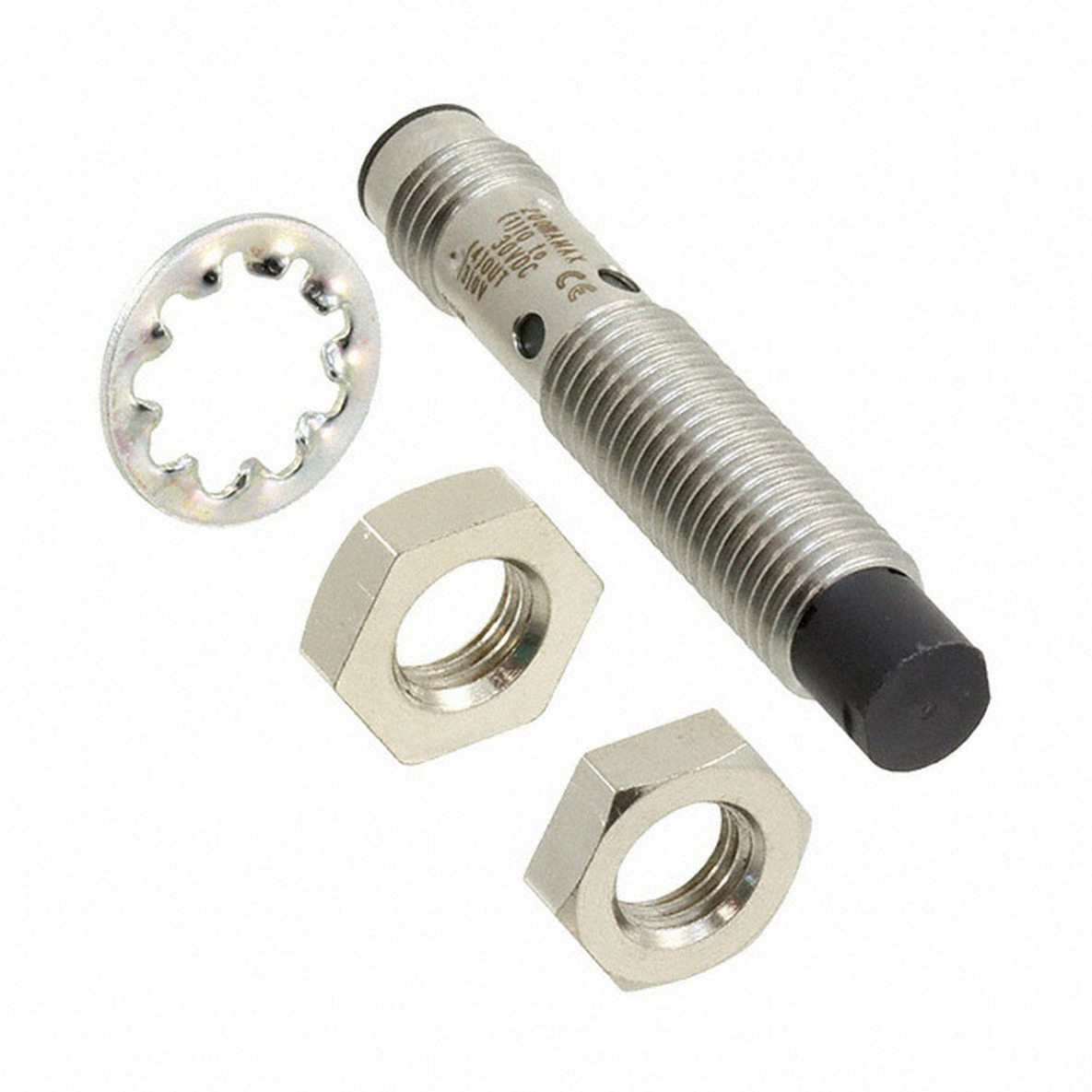 Omron Inductive Threaded Barrel Proximity Sensor, M8, 4 mm Detection, NPN NO, 10 → 30 V dc