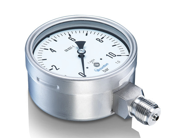 Bourdon Analogue Pressure Gauge 16bar Bottom Entry 100mm Outside Diameter