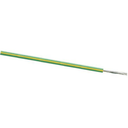 Lapp Green/Yellow 0.52 mm² Hook Up Wire, 22 AWG, 100m, PVC Insulation, 4160100
