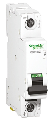 Schneider Electric Acti 9 C60H-DC MCB, 1P, 6A Curve C, 250V DC
