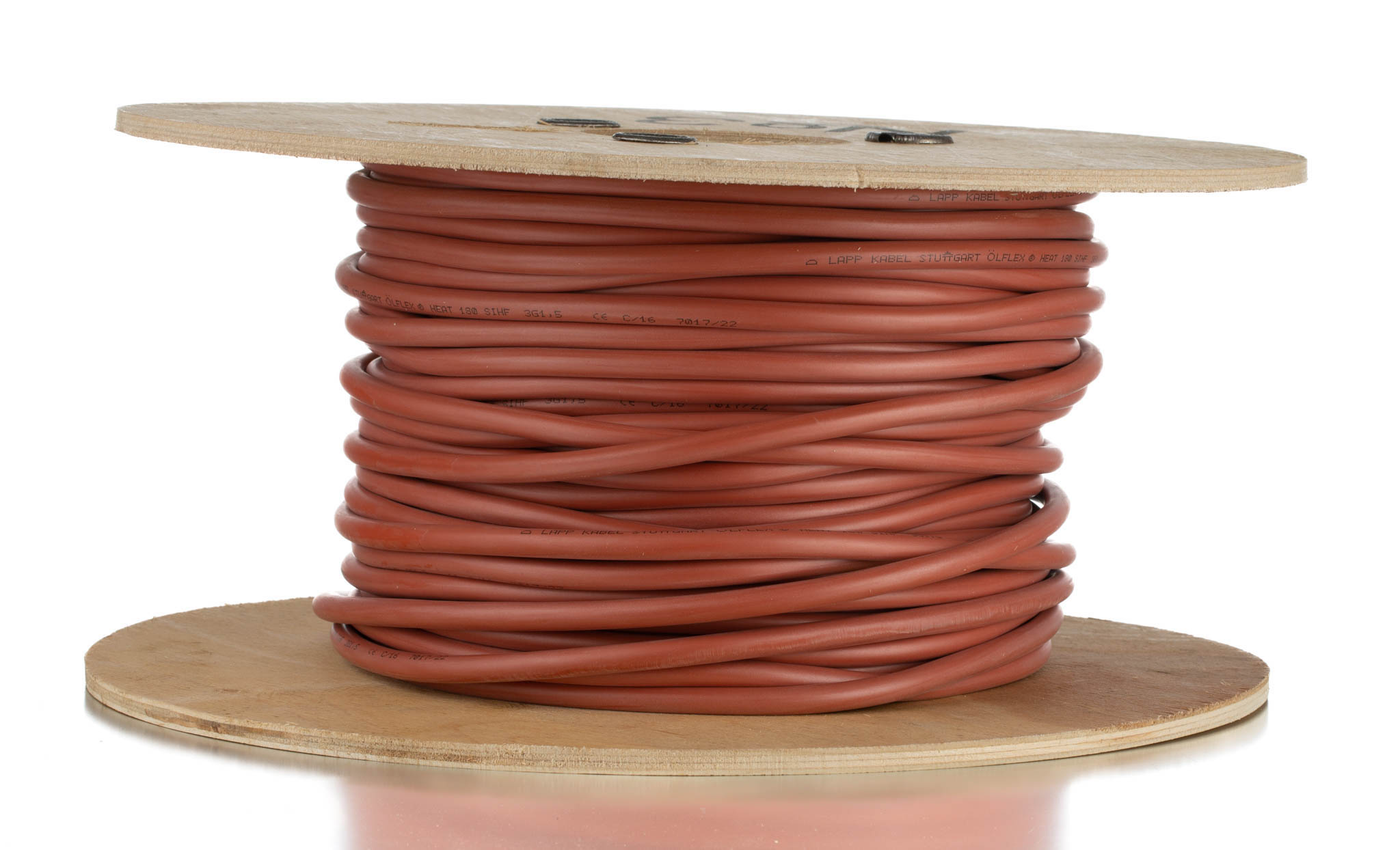 Lapp ÖLFLEX 1.5 mm² 3 Core Power Cable, Brown/Red Silicone, 50m