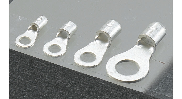 JST Uninsulated Ring Terminal, 3mm Stud Size, 2.6mm² to 6.6mm² Wire Size