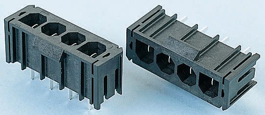 Molex Sabre Series Straight Through Hole PCB Header, 4 Contact(s), 7.49 mm Pitch, 1 Row, Shrouded