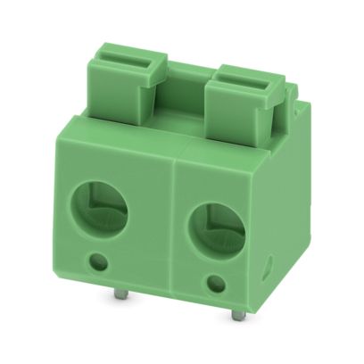 Phoenix Contact PCB Terminal Block, 2-Contact, 7.5mm Pitch, Wave Soldering, 1-Row, Push In Spring Termination
