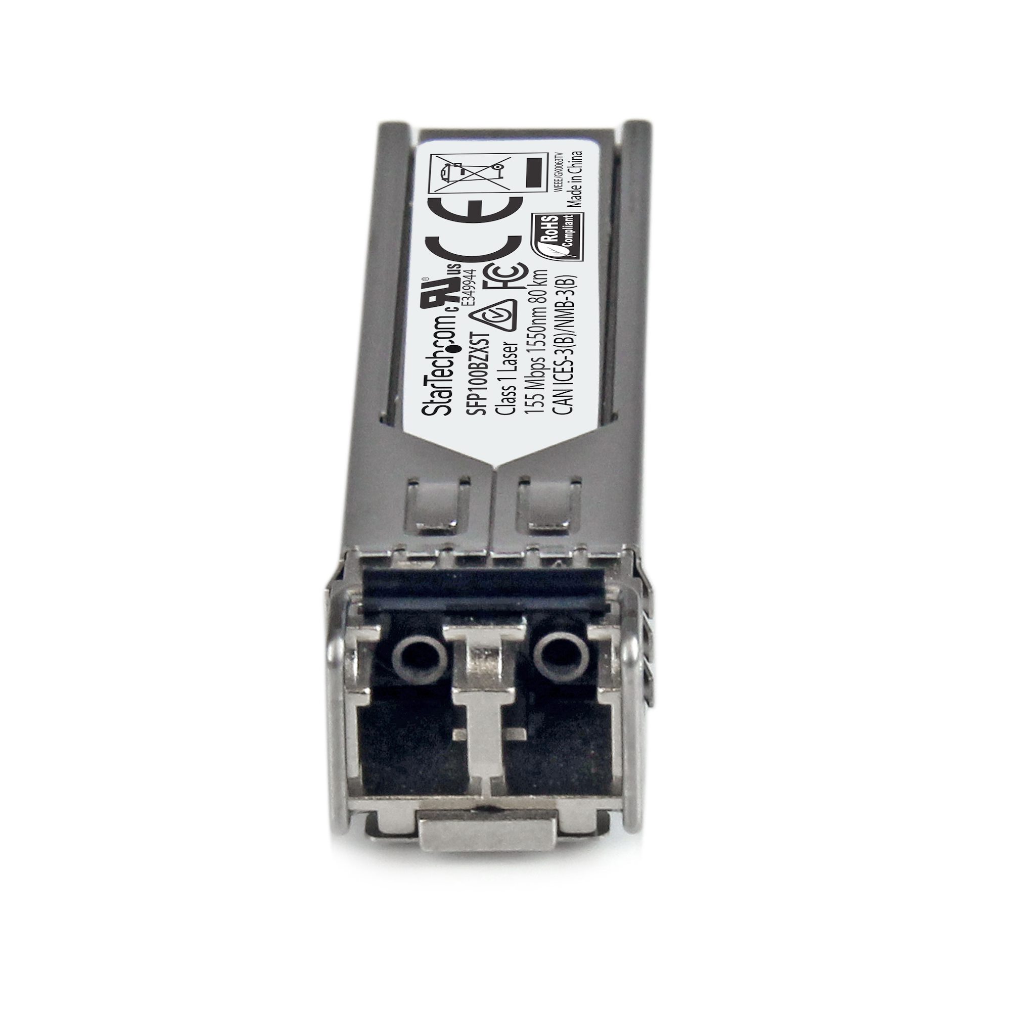 StarTech.com MSA Compatible LC Single Mode SFP Transceiver Module, Half/Full Duplex, 155Mbit/s