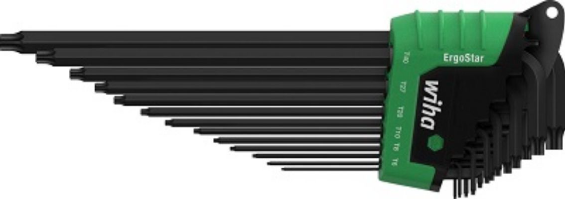 Wiha 14-Piece Torx Key Set, T5 - T45 Size, L Shape, Long Arm