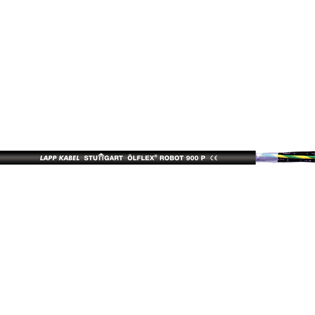Lapp 28170 Control Cable, 2 Cores, 1 mm² CSA 17 AWG, Screened, 100 m, Black Thermoplastic Elastomer Sheath