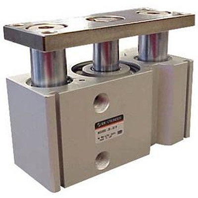 SMC Pneumatic Compact Cylinder - MGQM12-10, 12mm Bore, 10mm Stroke, MGQ Series, Double Acting