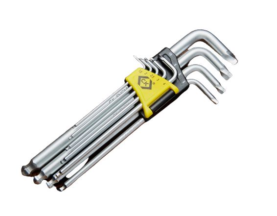 CK 9 piece L Shape Metric Hex Key Set, 1.5 → 10mm