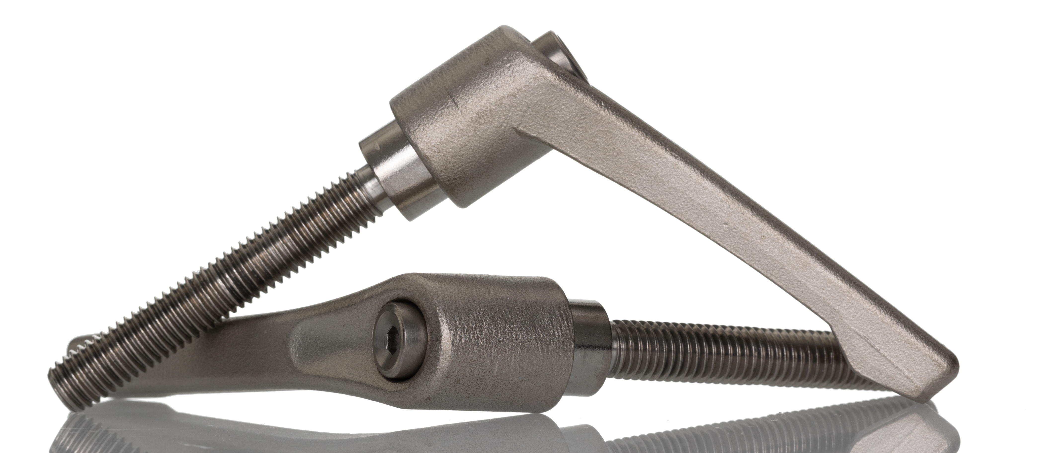 RS PRO Stainless Steel Clamping Lever, M10 x 63mm