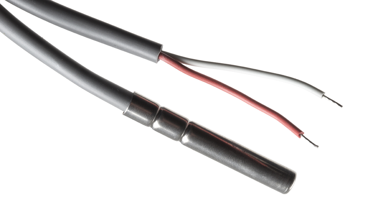 Carel Stainless Steel PTC PTC Thermistor, 1kΩ, -50°C Min, +100°C Max, 6mm Probe