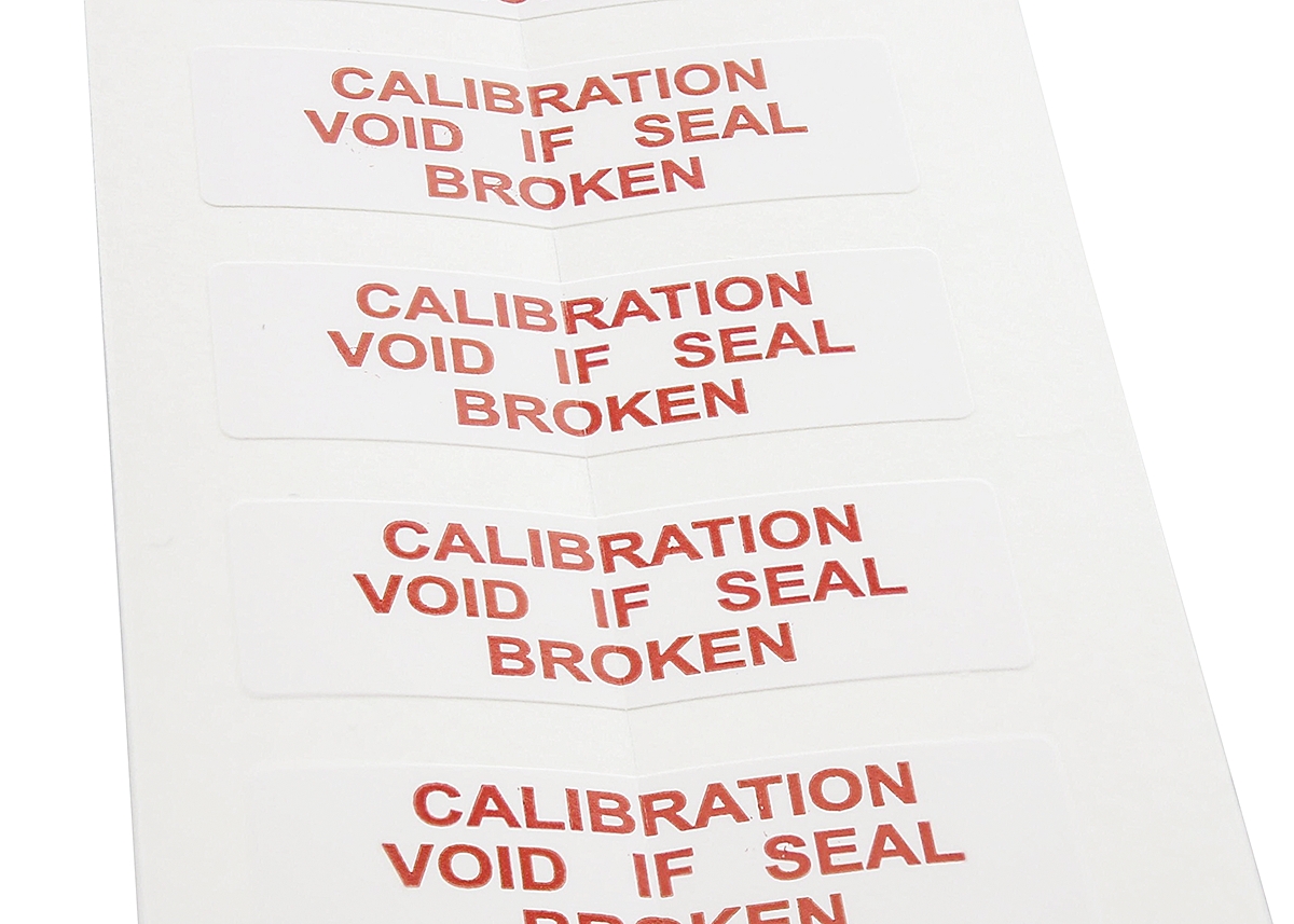 RS PRO Adhesive Pre-Printed Adhesive Label-Guarantee Broken-. Quantity: 180