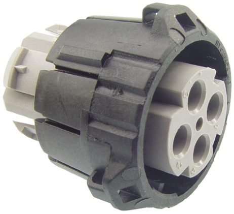ITT Cannon, APD 4 Pole Din Plug, DIN 72585, 48 V dc IP67, IP69K, Male, Cable Mount