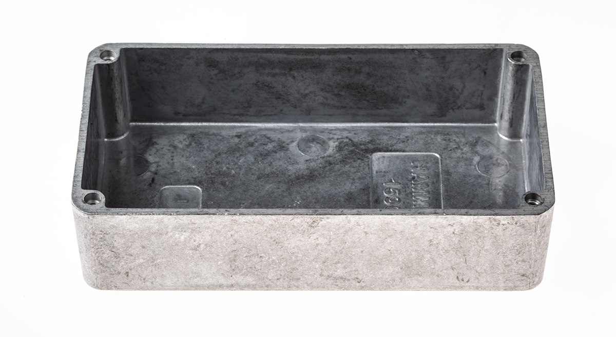 Hammond 1590 Series Natural Die Cast Aluminium Enclosure, IP54, Natural Lid, 112.4 x 60.5 x 31mm