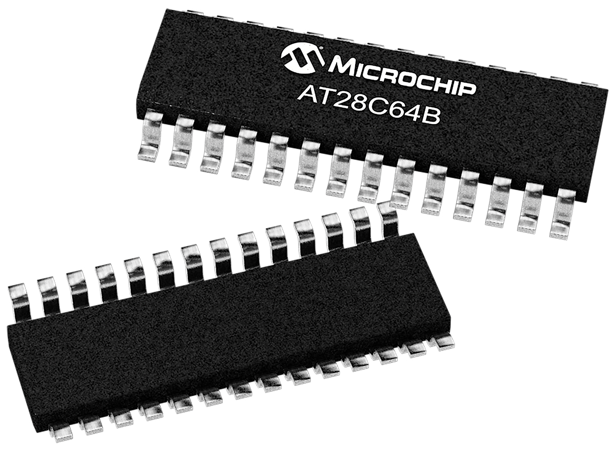 Microchip AT28C64B-15SU,  64 kB EEPROM,  150 ns 28-Pin SOIC Parallel