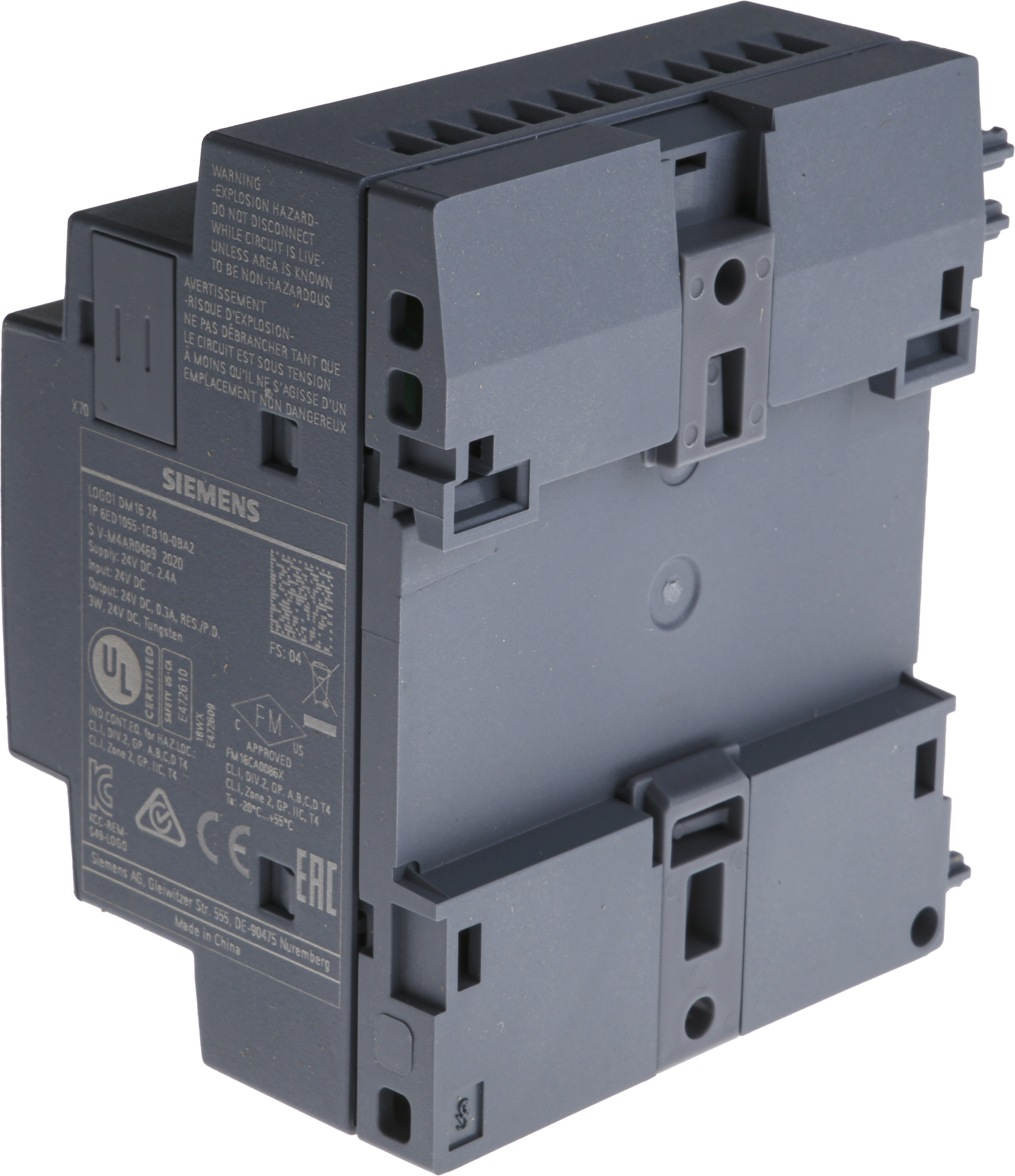 Siemens LOGO! Series I/O module for Use with LOGO! 8, LOGO! 8.2, 24 V dc Supply, Digital Output, 8-Input, Digital Input