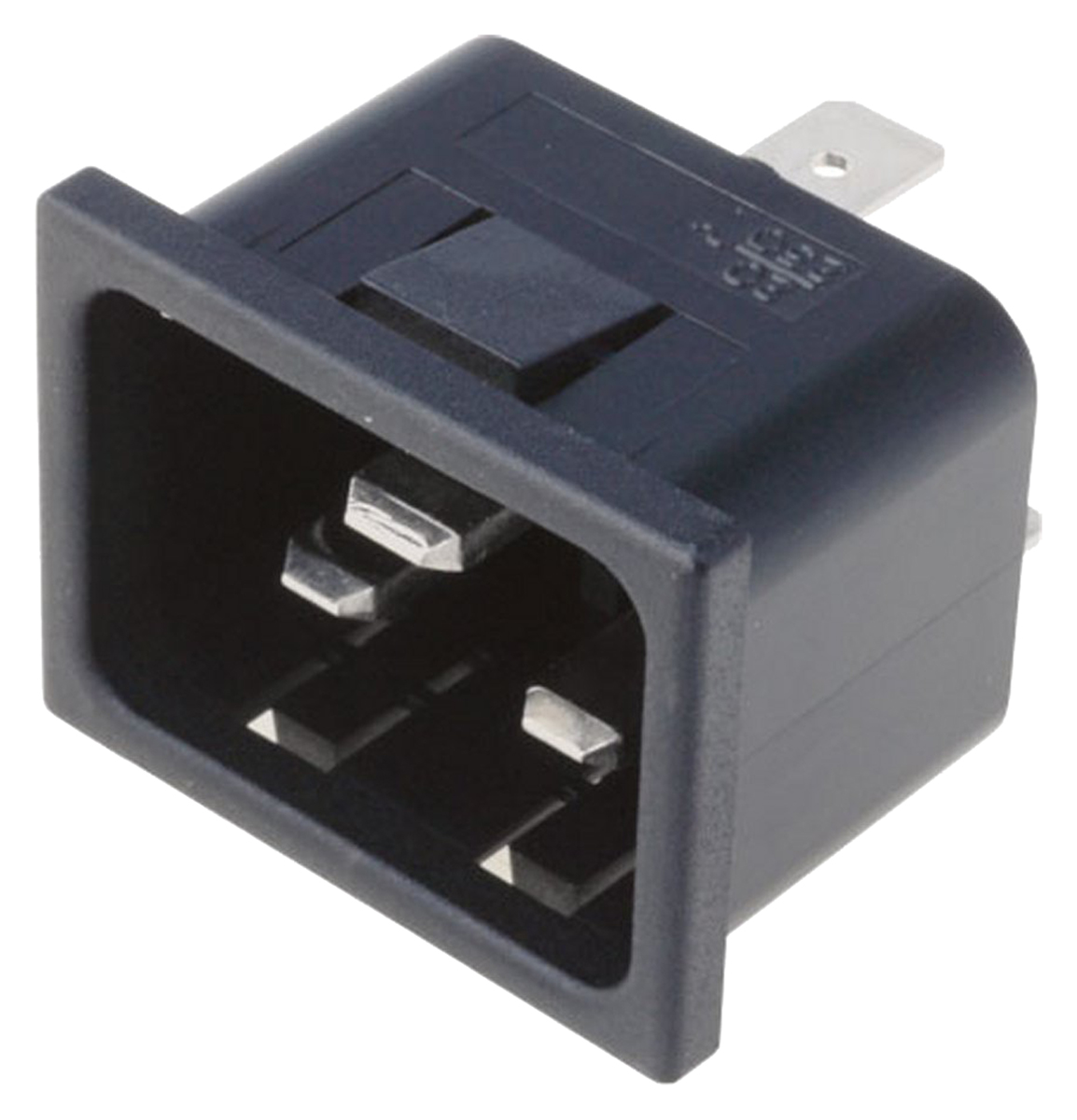 Bulgin C20 Snap-In IEC Connector Male, 16A, 250 V