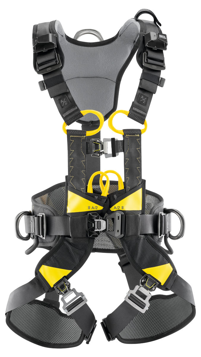 Petzl C072BA01 Front, Rear, Centre Waist, Side Attachment Fall Arrest Harness, 100kg Max, 1