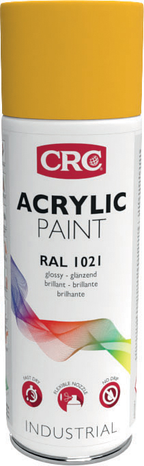 CRC 400ml RAL 1021 Yellow Gloss Spray Paint