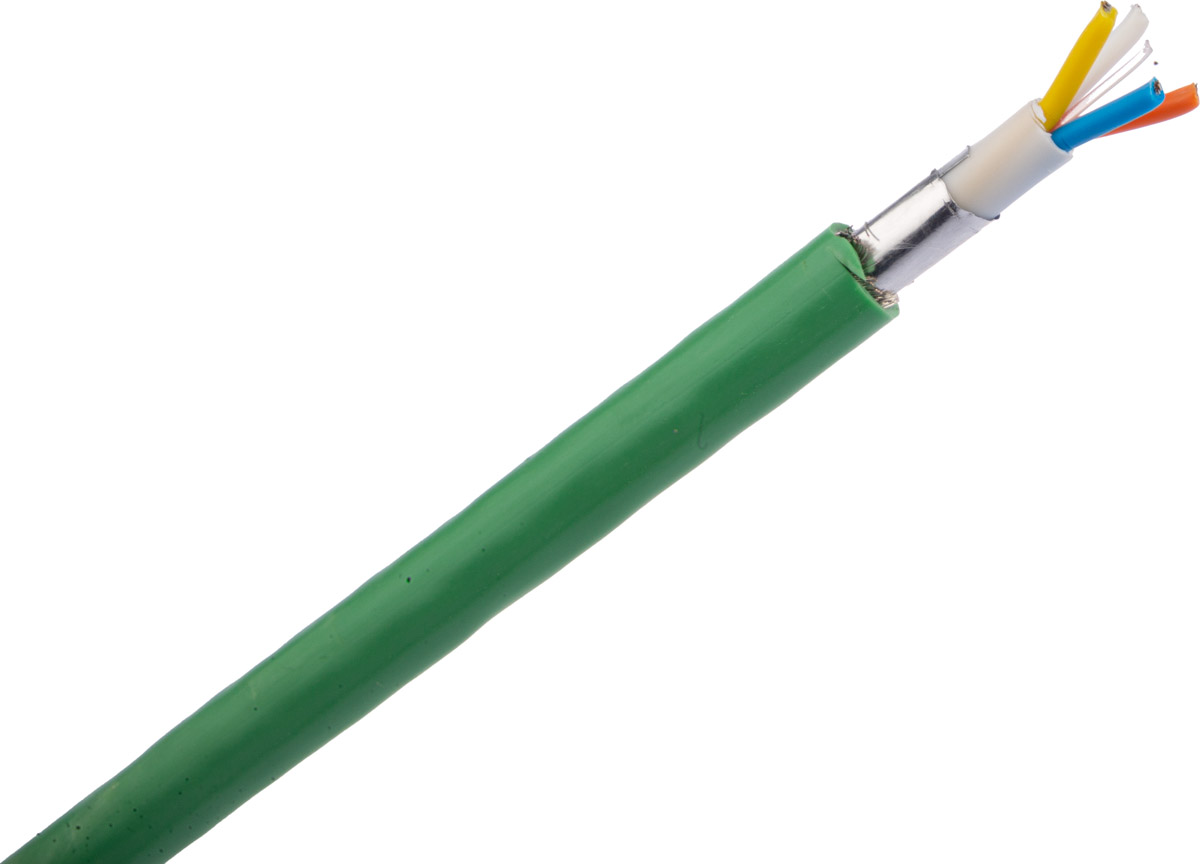 Belden70007E, 305m Cat5e, Green, SF/UTP Shielded, Unterminated PVC Sheath