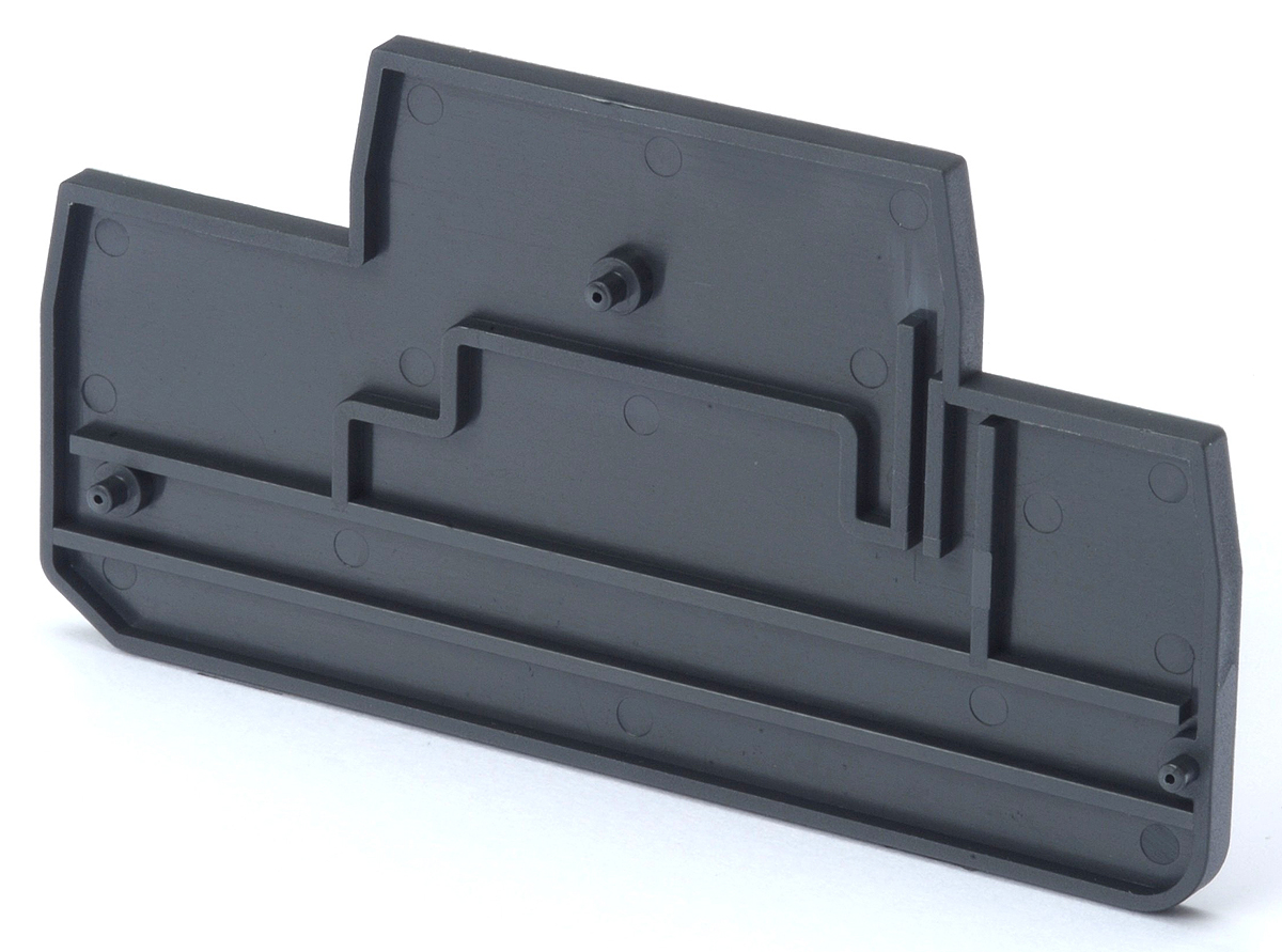 Omron XW5E Series End Cover for Use with XW5G-P1.5-1.1-2 Grounding Terminal Block, XW5T-P1.5-1.1-2 Feed Through