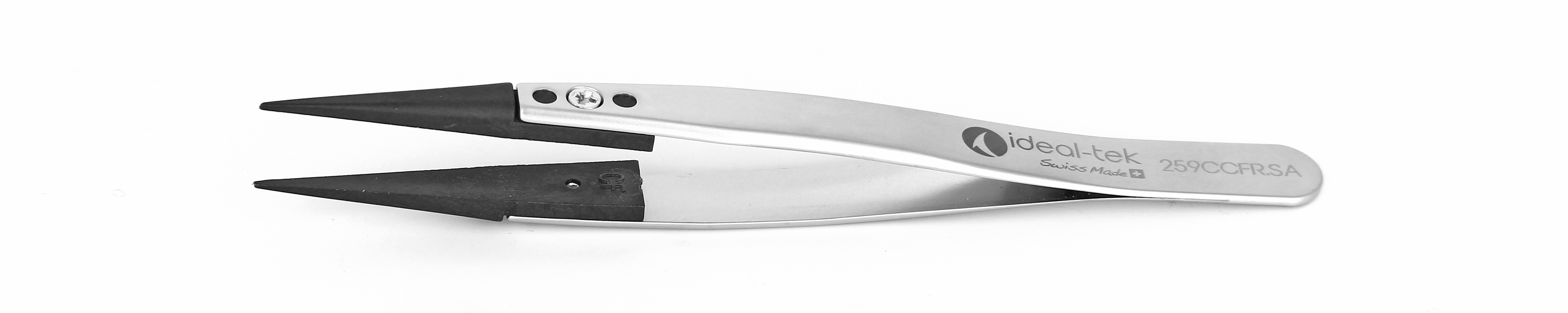 ideal-tek 115 mm, Stainless Steel, Straight, ESD Tweezers