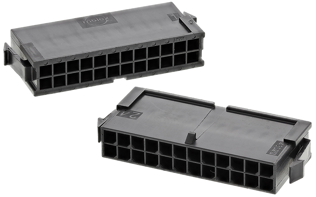 Molex, Micro-Fit 3.0 Male Connector Housing, 3mm Pitch, 24 Way, 2 Row