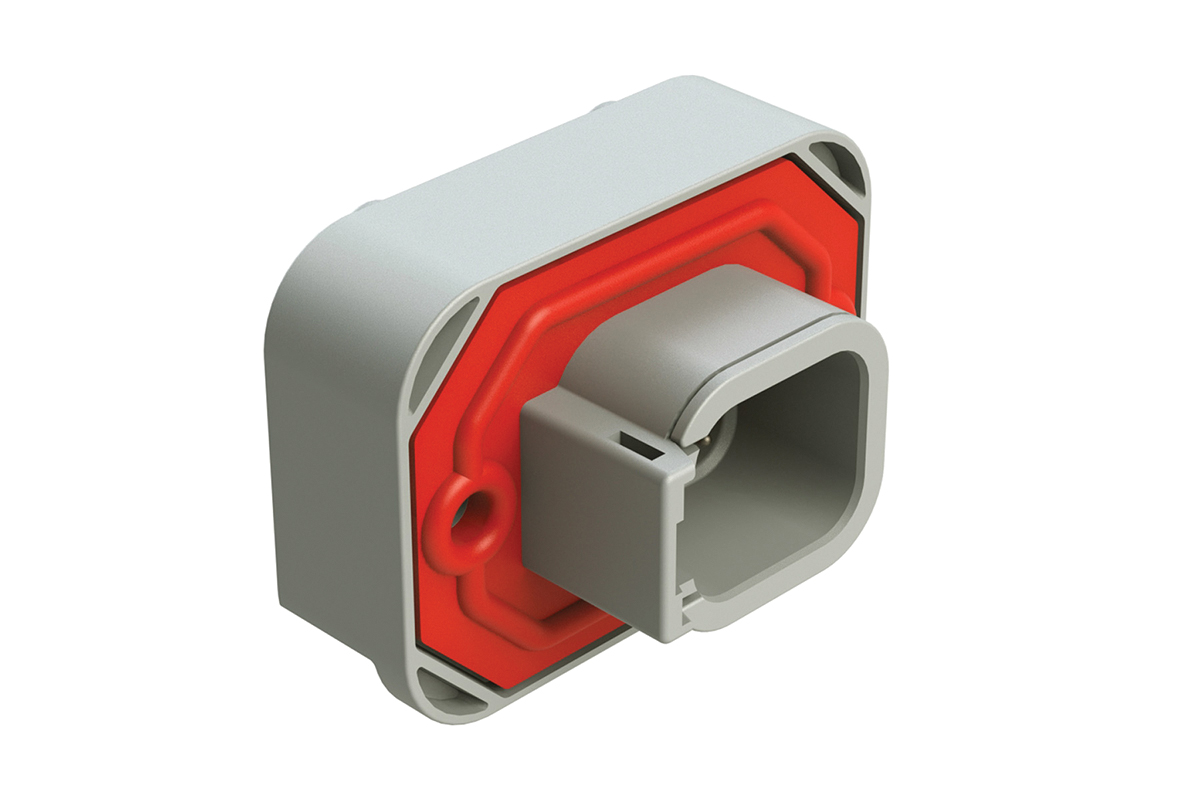 Amphenol Industrial, AT Automotive Connector Plug Grey Flange Mount 6 Way ATM15-6P-BM03