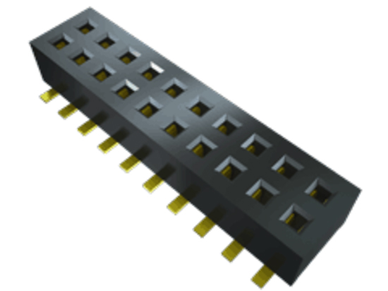 Samtec CLP Series Straight Surface Mount PCB Socket, 46-Contact, 2-Row, 1.27mm Pitch, Solder Termination