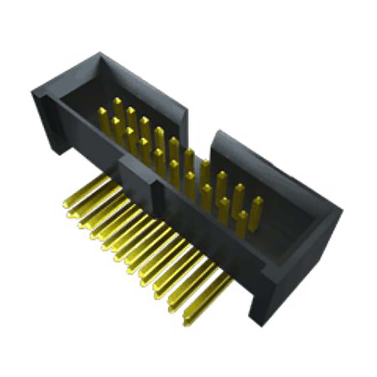 Samtec SHF Series Straight Surface PCB Header, 26 Contact(s), 1.27 mm Pitch, 2 Row, Shrouded