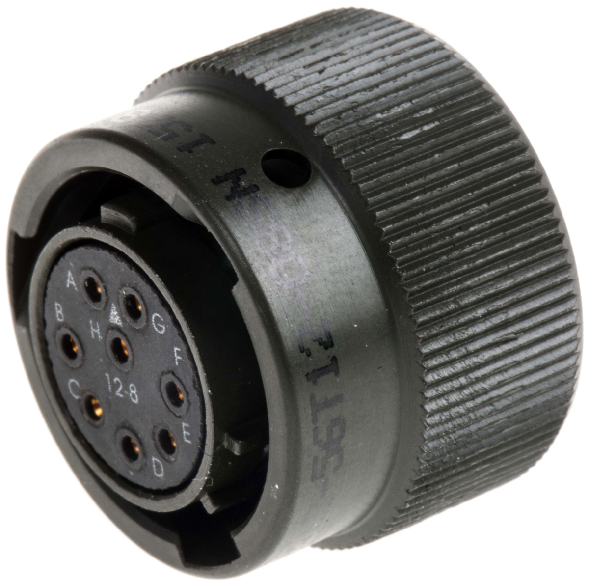 Amphenol Limited, 62GB 8 Way Cable Mount MIL Spec Circular Connector PlugOlive, Socket Contacts,Shell Size 12, Bayonet