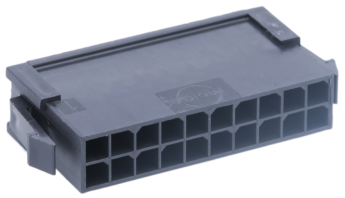 Molex, Micro-Fit 3.0 Male Connector Housing, 3mm Pitch, 20 Way, 2 Row