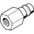 Festo Brass Male Pneumatic Quick Connect Coupling, G 1/2 Female Threaded