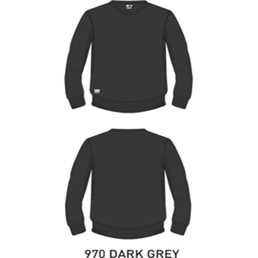 Helly Hansen 79324 Grey Cotton, Polyester Men Sweat Shirt XXXL