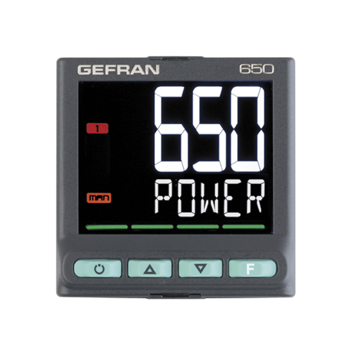 Gefran 650 PID Temperature Controller, 48 x 48mm, 2 Output Logic, Relay, 100 → 240 V ac Supply Voltage