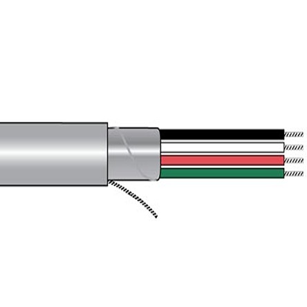 Alpha Wire Alpha Essentials Communication & Control Series Control Cable, 8 Cores, 0.25 mm², Screened, 24, 30m, Audio,