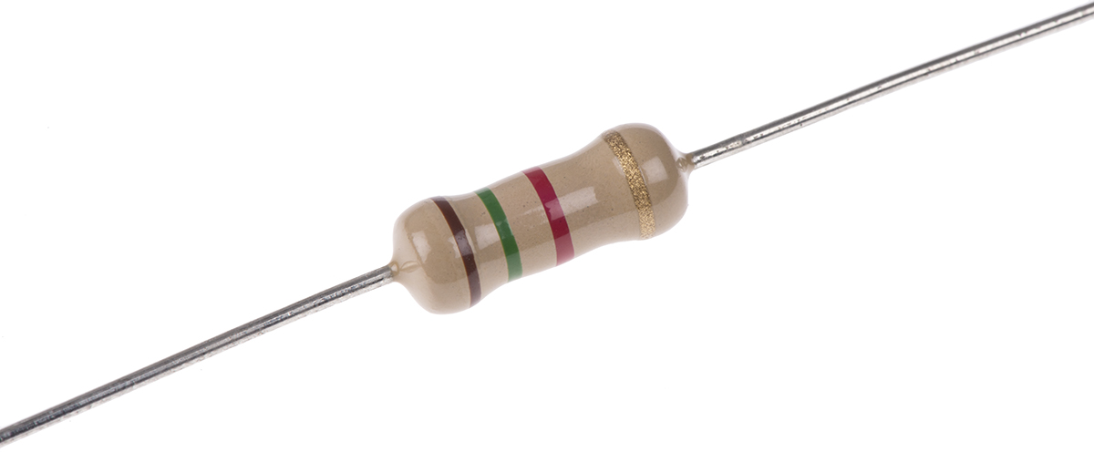 TE Connectivity 1.5kΩ Carbon Film Resistor 1W ±5% CFR100J1K5