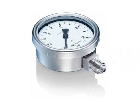 Bourdon NPT 1/4 Analogue Pressure Gauge 4bar Bottom Entry 68mm Outside Diameter