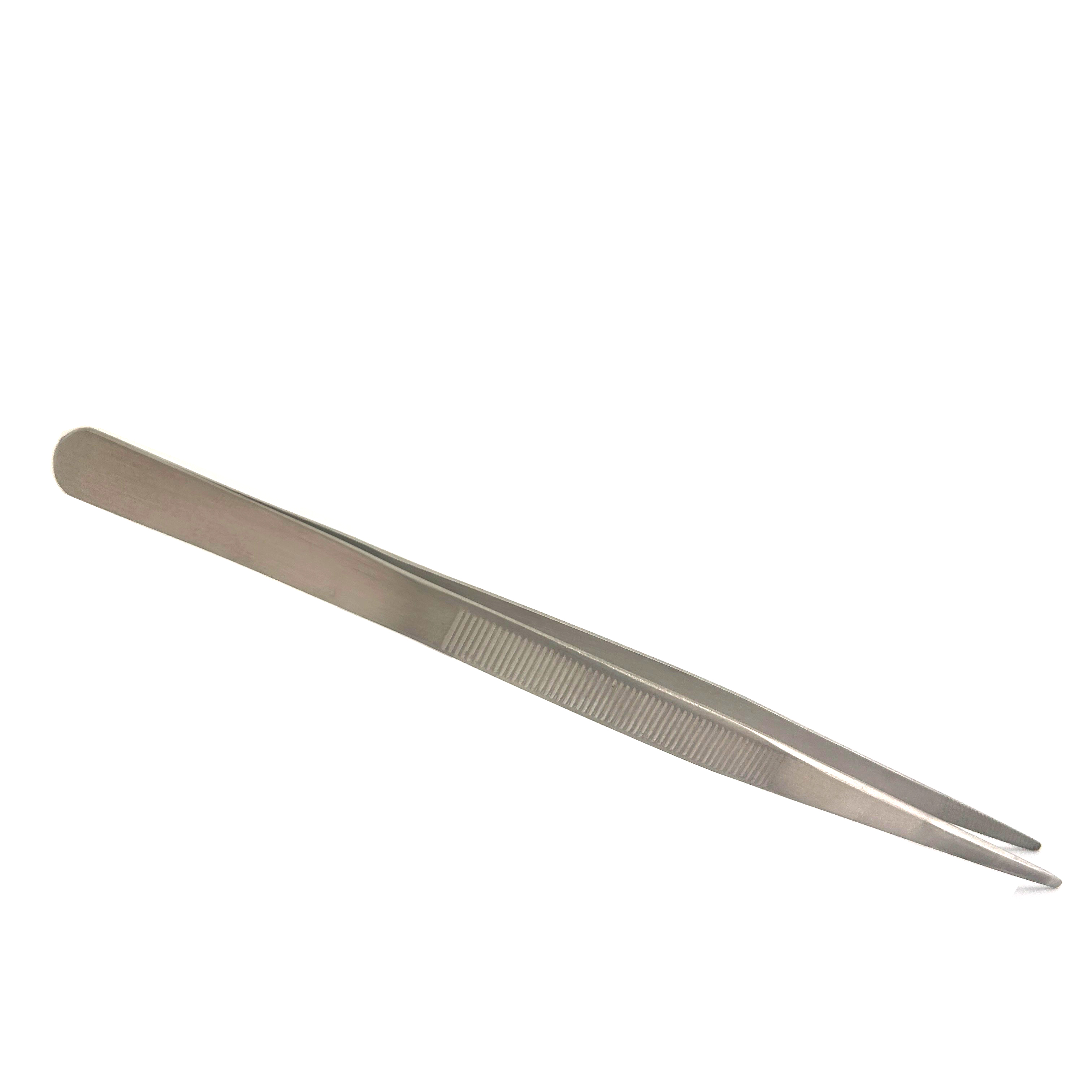 RS PRO 160mm, Low Carbon Austenitic Steel, Serrated, Tweezer
