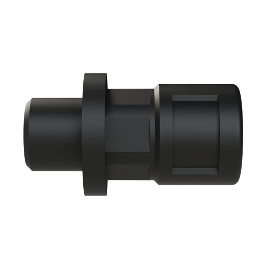 PMA Flexible Fitting, Conduit Fitting, 7mm Nominal Size, M12, Polyamide 6, Black