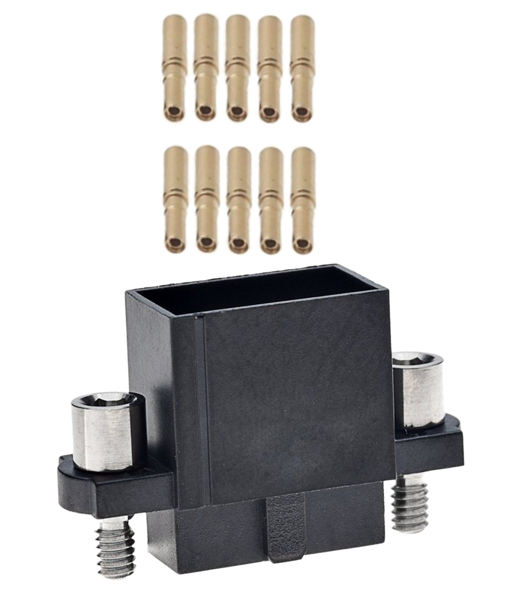 HARWIN Datamate J-Tek Series Straight Cable Mount PCB Socket, 10-Contact, 2-Row, 2mm Pitch, Crimp Termination