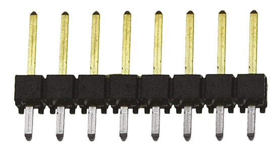 Samtec TSW Series Straight Through Hole Pin Header, 7 Contact(s), 2.54 mm Pitch, 1 Row, Unshrouded