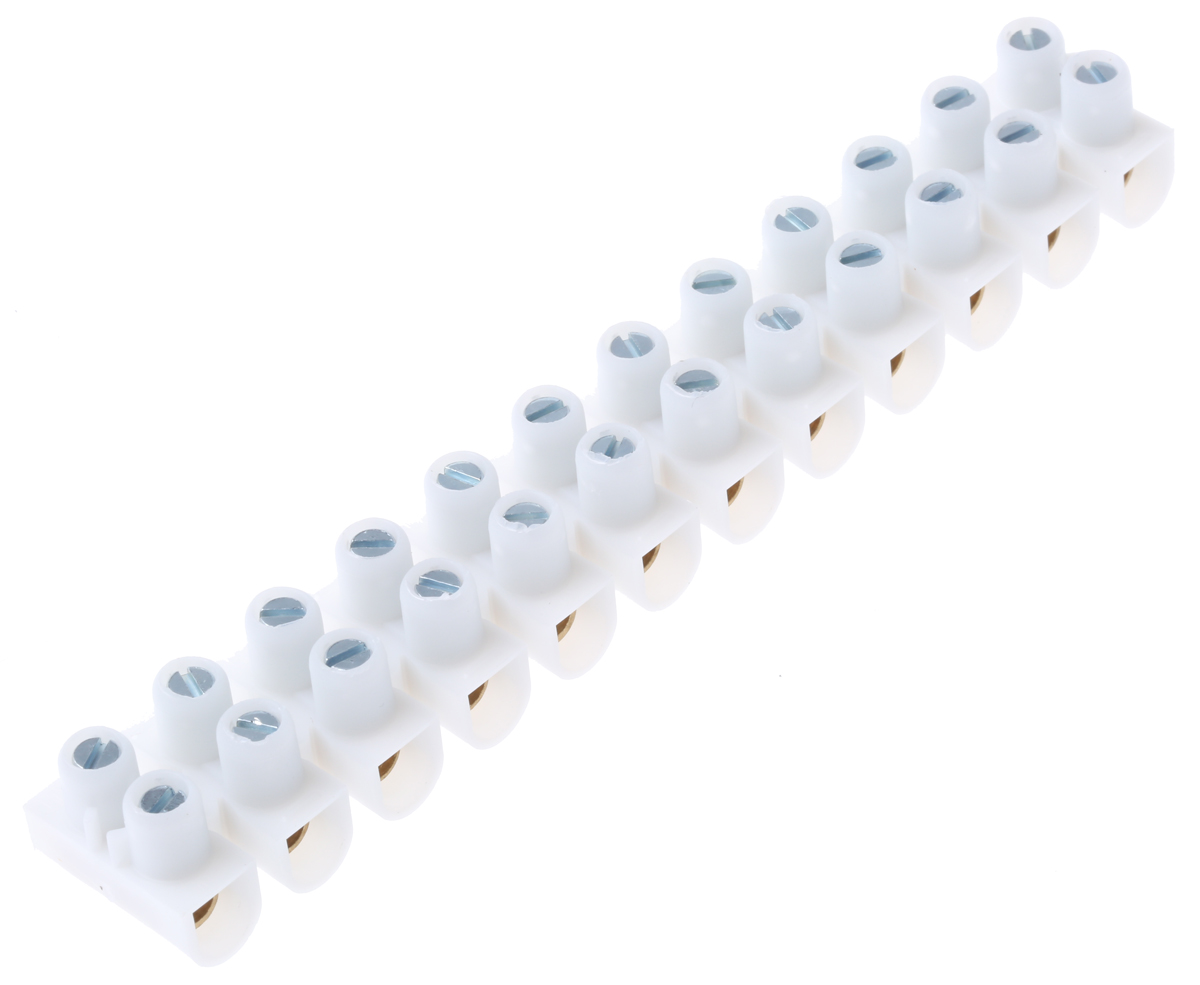 Legrand Terminal Strip, 57A, 10 mm² Wire, Screw Termination