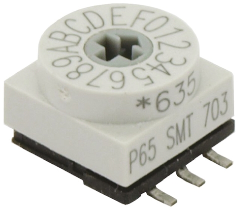 Apem 16 Way Surface Mount DIP Switch SPST, Rotary Flush Actuator