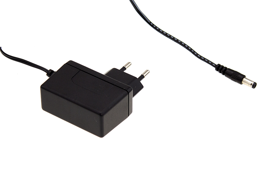 MEAN WELL 12W Plug-In AC/DC Adapter 7.5V dc Output, 1.6A Output