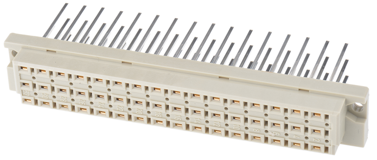 HARTING 09 05 48 Way 5.08mm Pitch, Type E Class C2, 3 Row, Straight DIN 41612 Connector, Socket