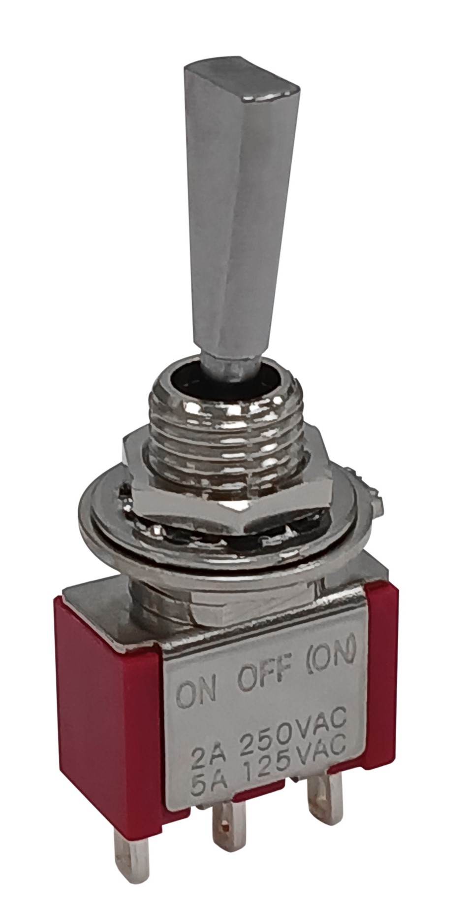 RS PRO Toggle Switch, Panel Mount, On-Off-(On), SPDT, Solder Lug Terminal, 125, 250V ac