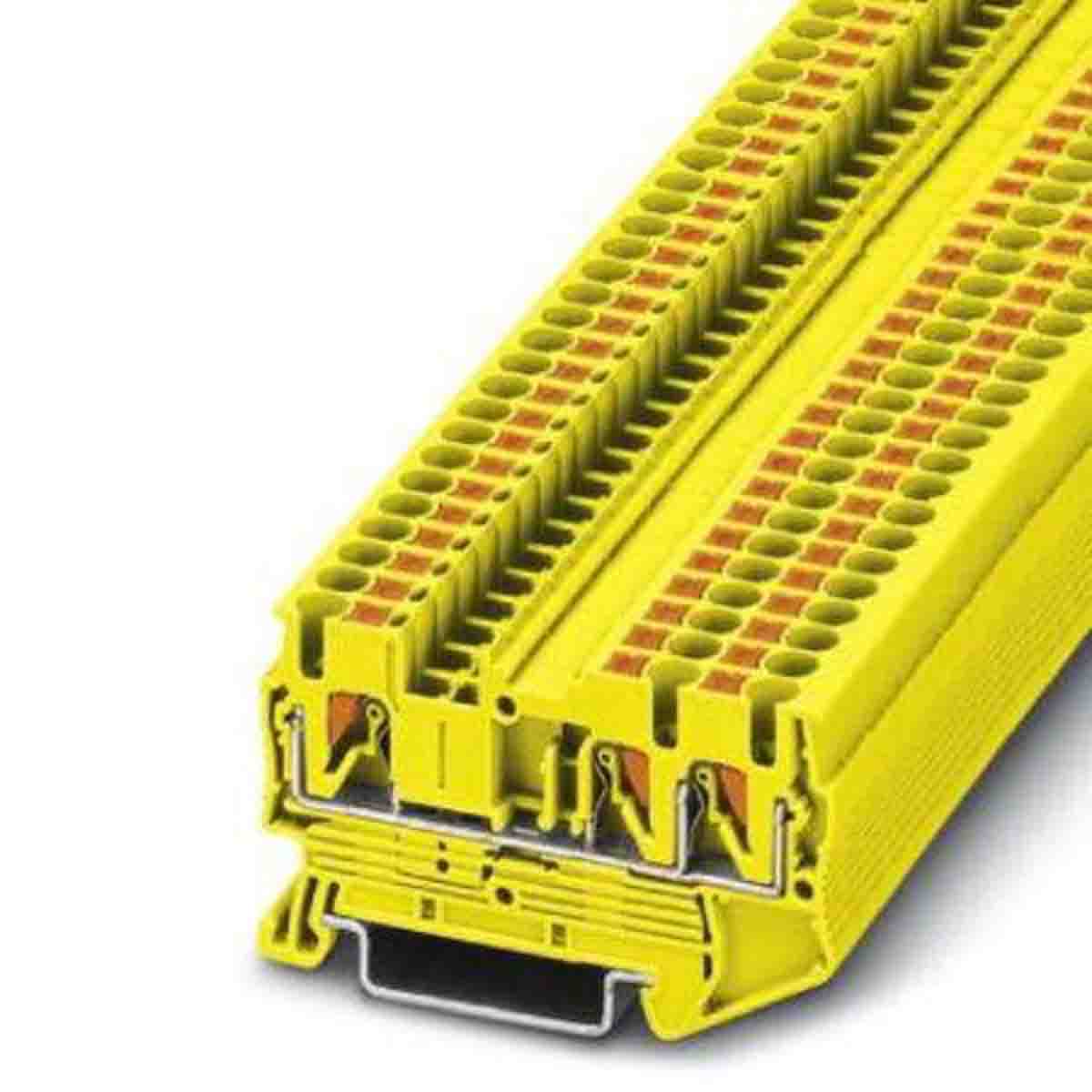 Phoenix Contact 3209553 PT 2,5 Series Yellow, 0.14 → 4mm², Push In Termination, ATEX, IECEx